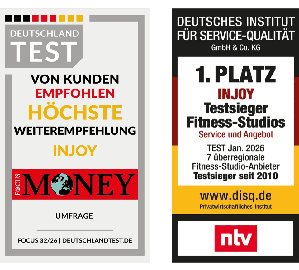 Logos der beiden Testsieger-Siegel von Focus Money und ntv