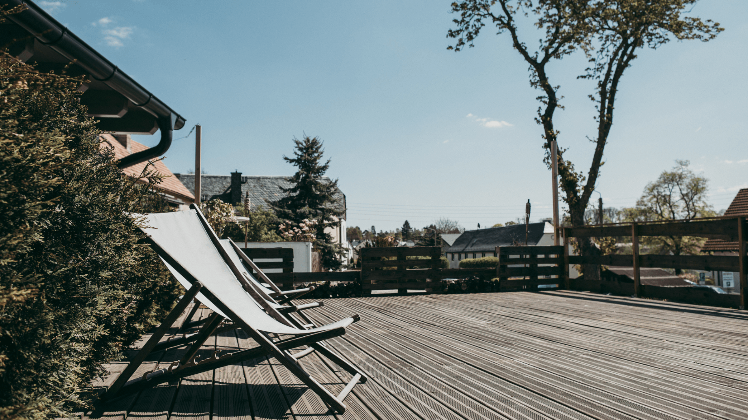 Die Dachterrasse des INJOY Fitnessstudios in Syrau.